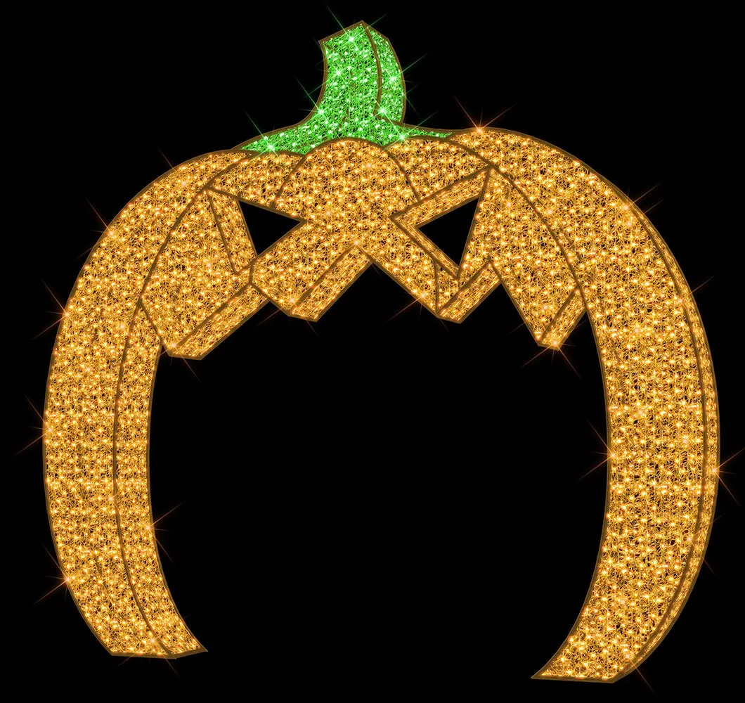 12.5' Tall LED Pumpkin Arch