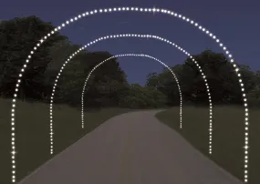 15' Arch Frame with C7 Lights Only - Drive Thru