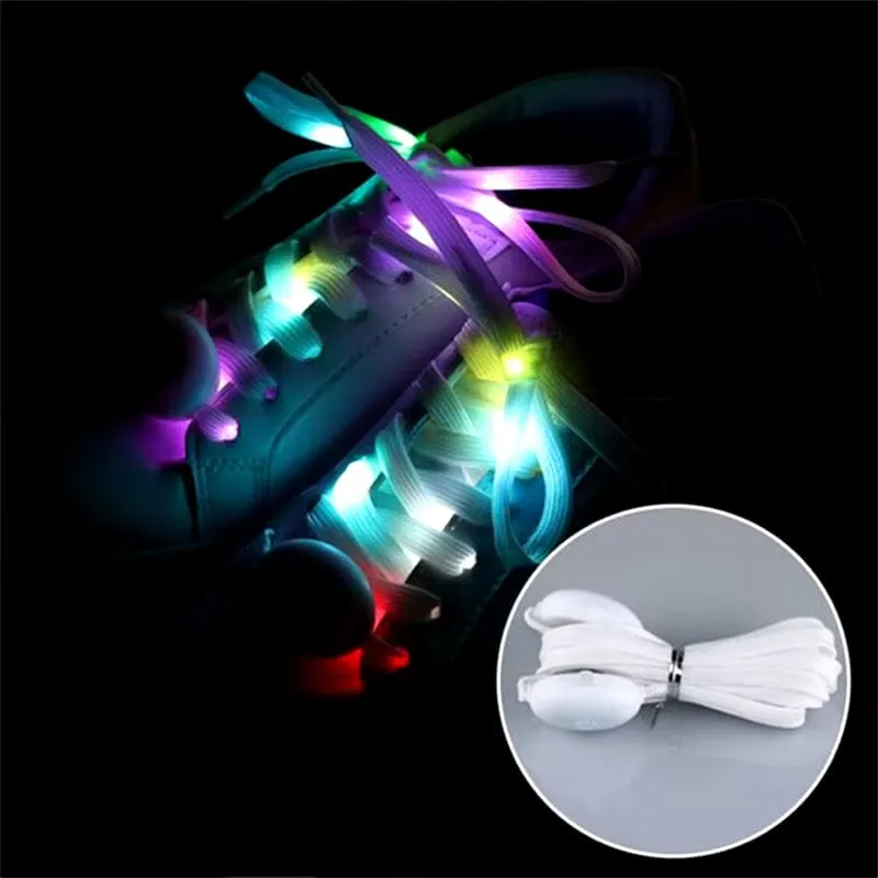 2 Pcs LED Sport Luminous Glow Shoe Laces