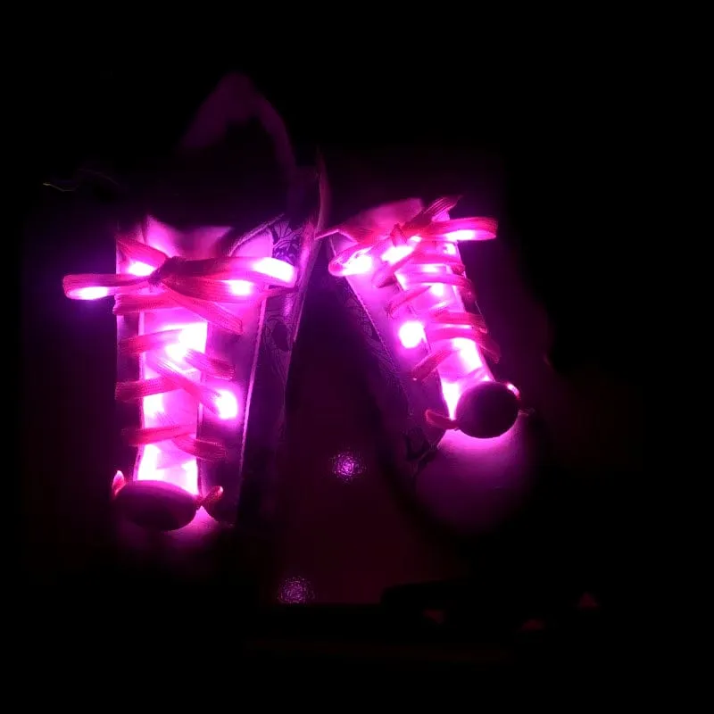 2 Pcs LED Sport Luminous Glow Shoe Laces