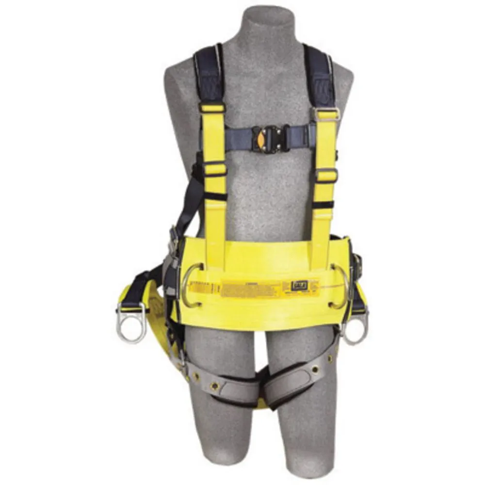 3M DBI-SALA 2X ExoFit Full Body/Vest/Iron Worker Style Harness With Back And Side D-Ring, Tongue Leg Strap Buckle, Quick Connect Chest Strap Buckle, Built-In Comfort Padding, Reinforced Seat Strap, Belt With Pad And Integrated Tool/Gear Loops