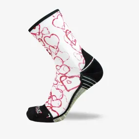 Abstract Hearts Socks (Mini Crew)