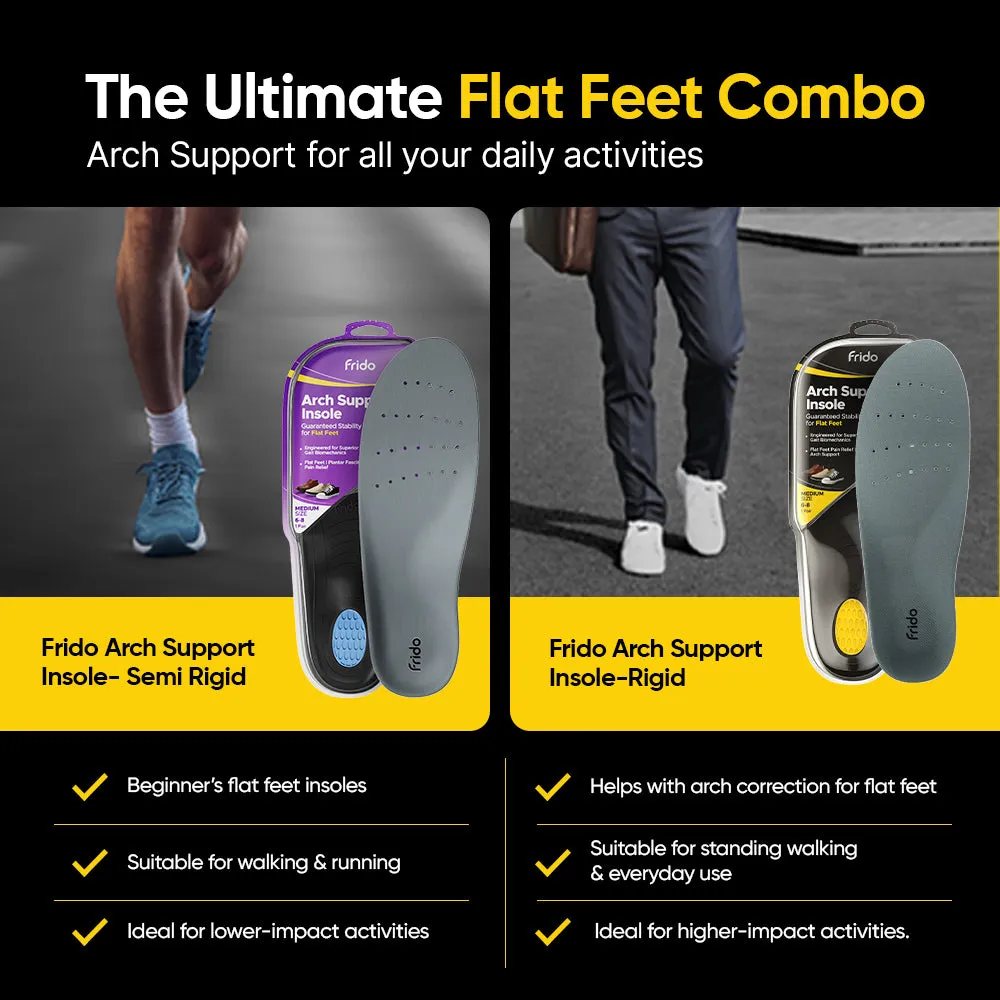 AC - Frido Arch Support Insoles Rigid   Semi Rigid Combo