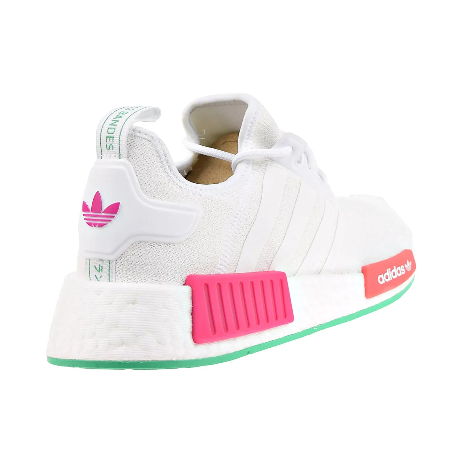 Adidas Originals NMD_R1 Women's Shoes White/Hi-Res Green/Real Magenta