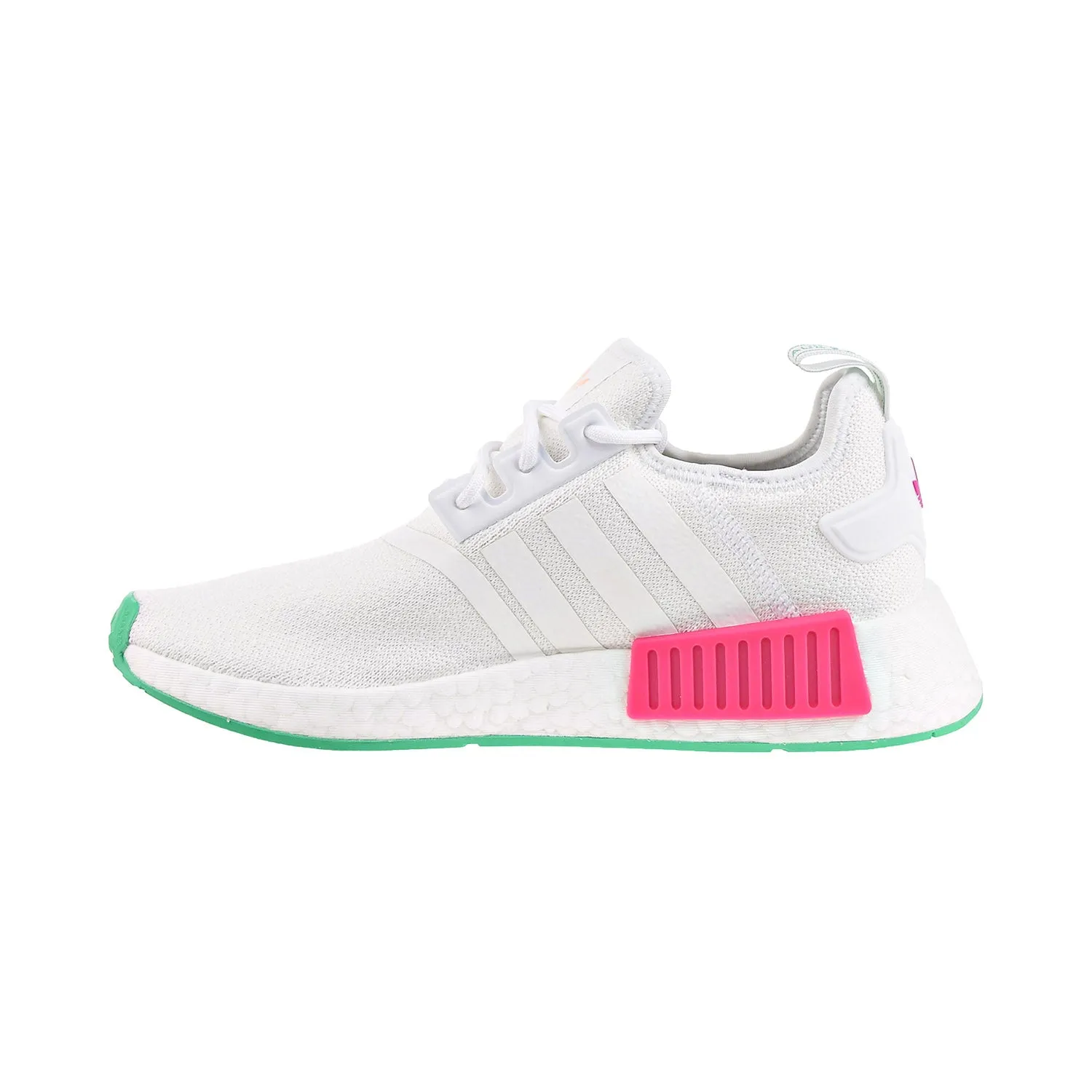 Adidas Originals NMD_R1 Women's Shoes White/Hi-Res Green/Real Magenta