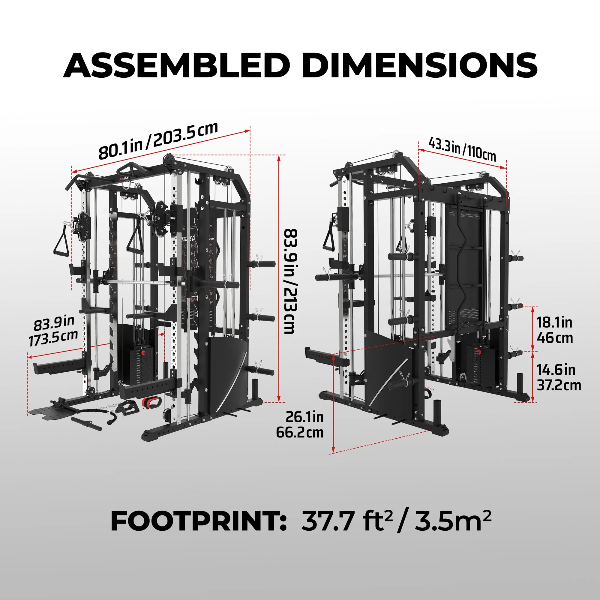 AmStaff Fitness SD-2500 All-In-one Smith Machine