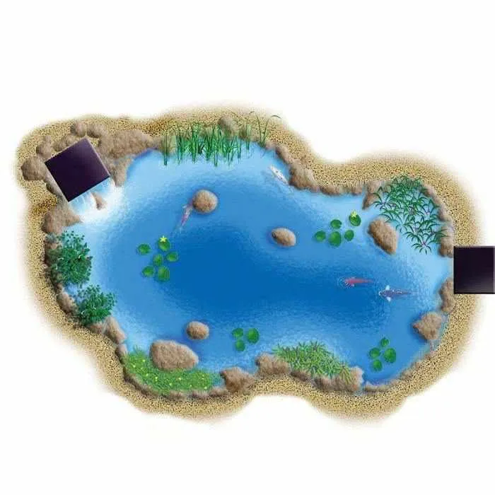 Aquascape Large Pond Kit 21x26 with 9PL - 7000 Pump