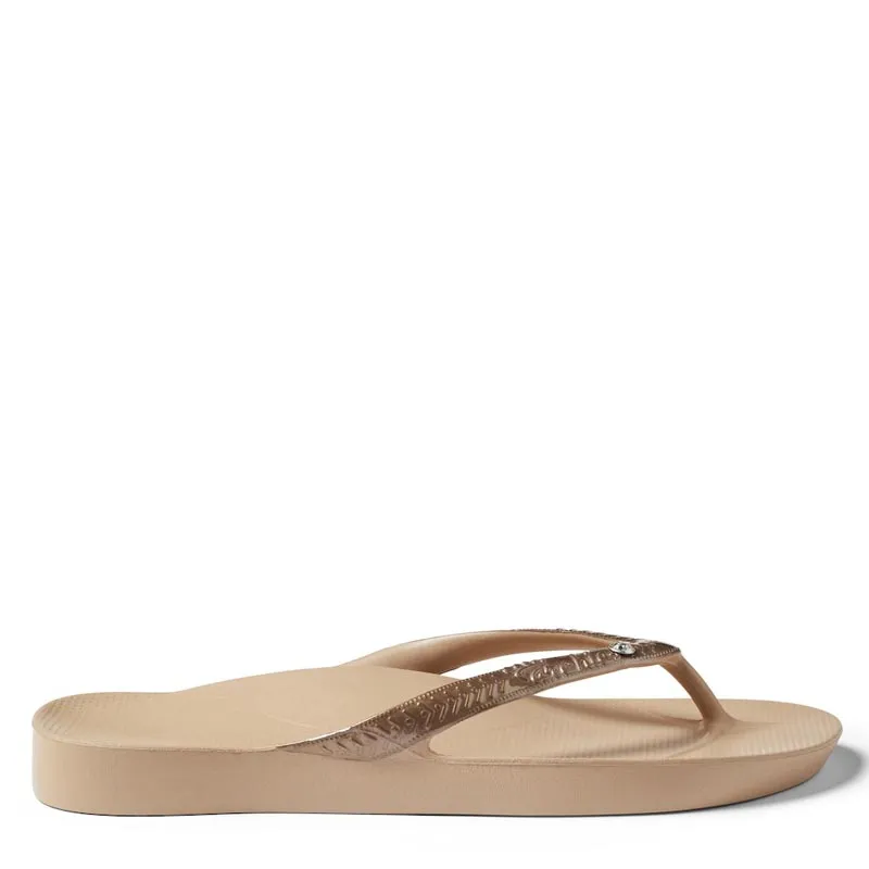 ARCH SUPPORT THONGS SHIMMER - SHIMMER BRONZE