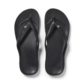 Archies Arch Support Jandal Black Crystal