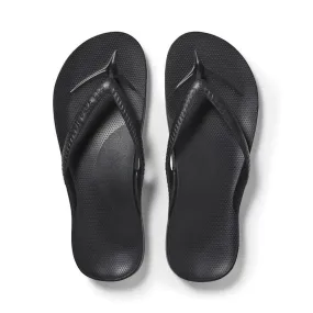 Archies Arch Support Jandal Black