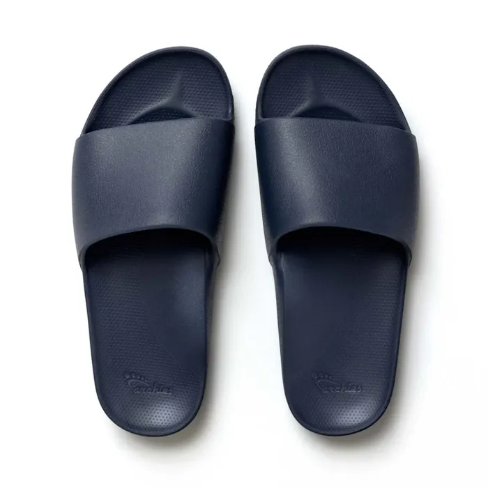 Archies Arch Support Slide Navy