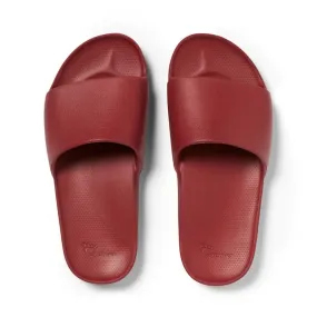 Archies Arch Support Slide Sangria Red