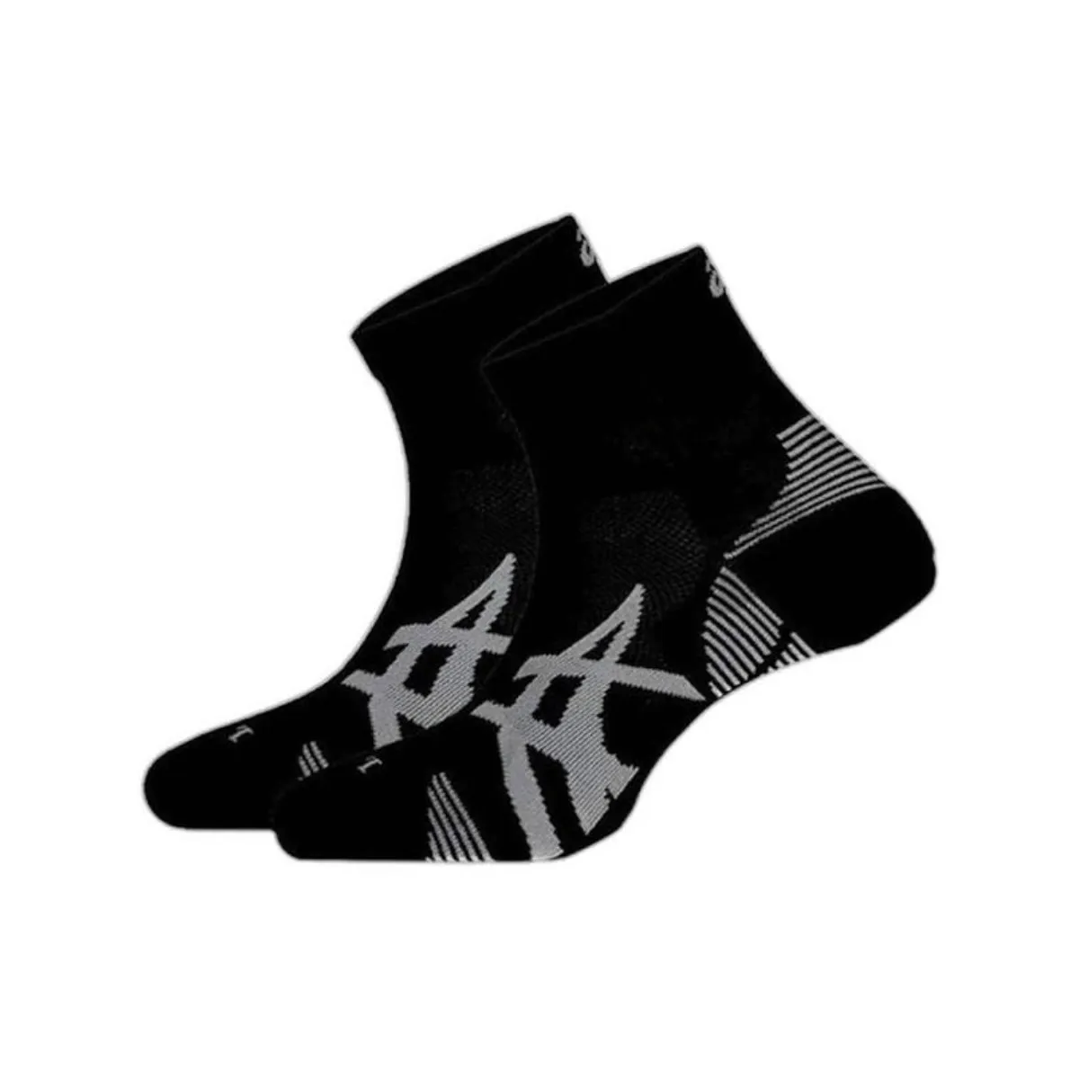 Asics Cushion 2 Pack Socks Black White