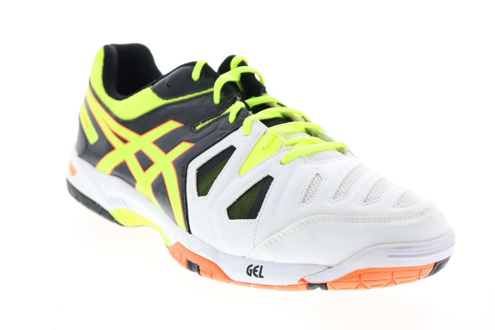 Asics Gel-Game E506Y Mens White Synthetic Athletic Cross Training Shoes