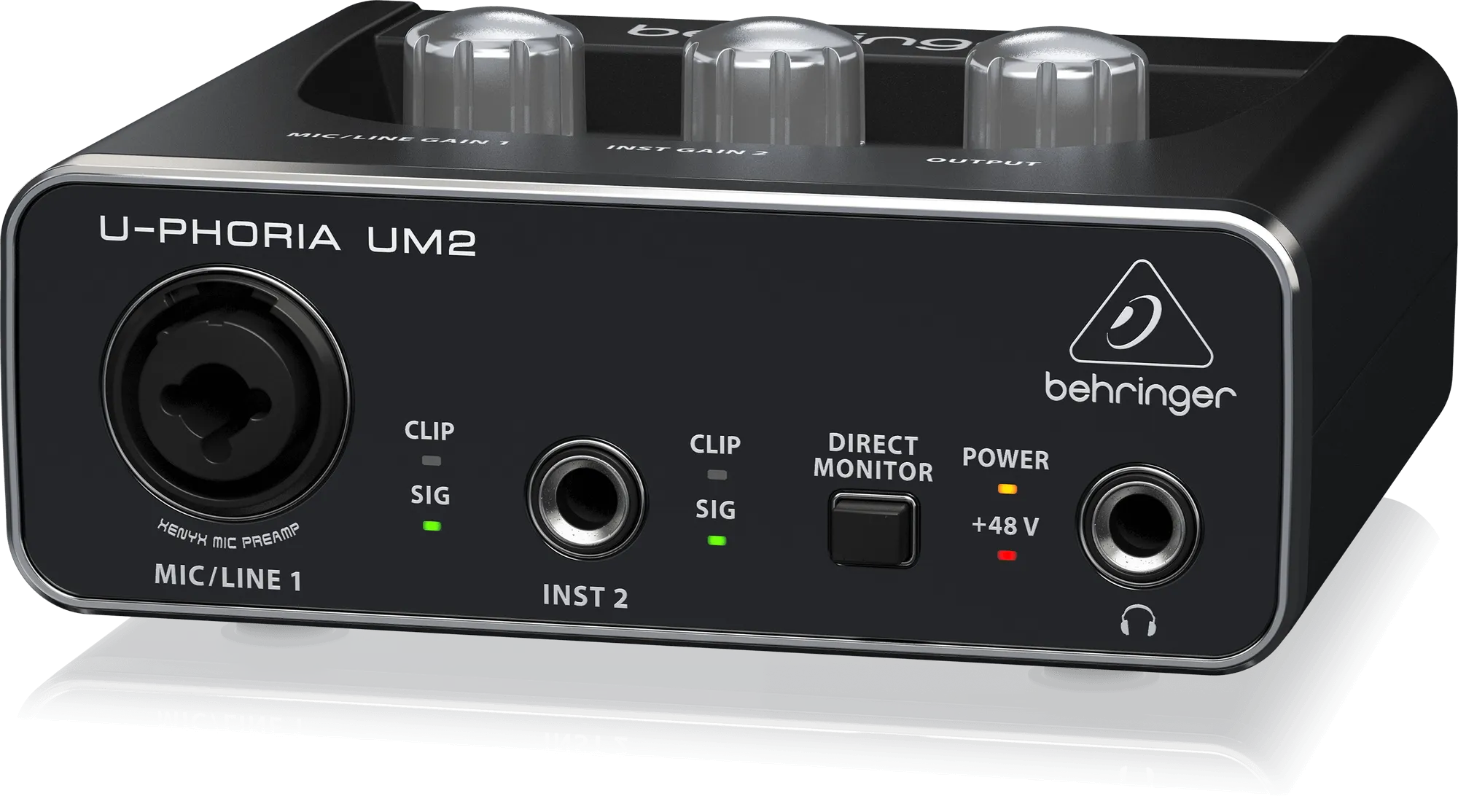 Behringer UM2 Audiophile 2x2 USB Audio Interface With XENYX Mic Preamplifier