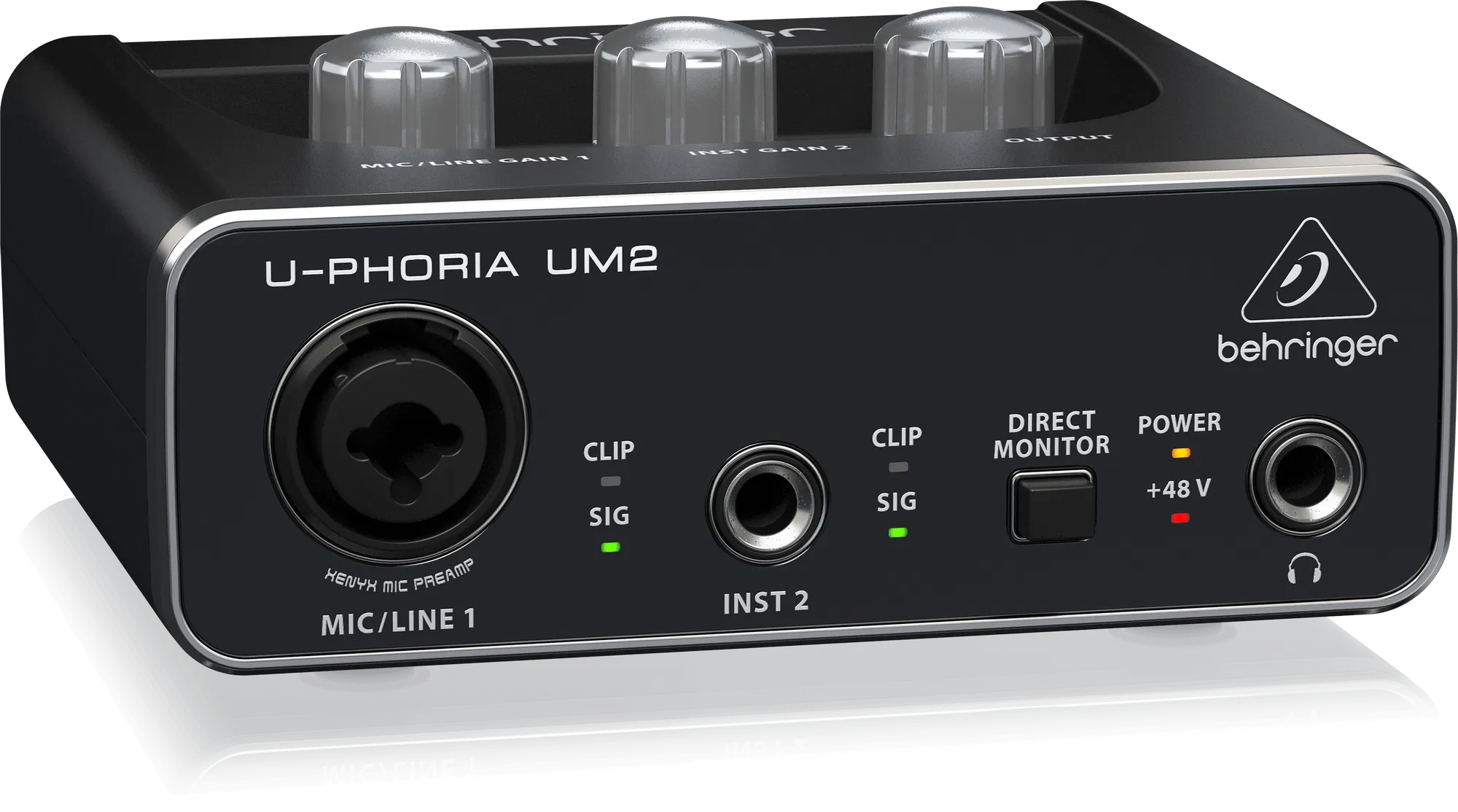 Behringer UM2 Audiophile 2x2 USB Audio Interface With XENYX Mic Preamplifier