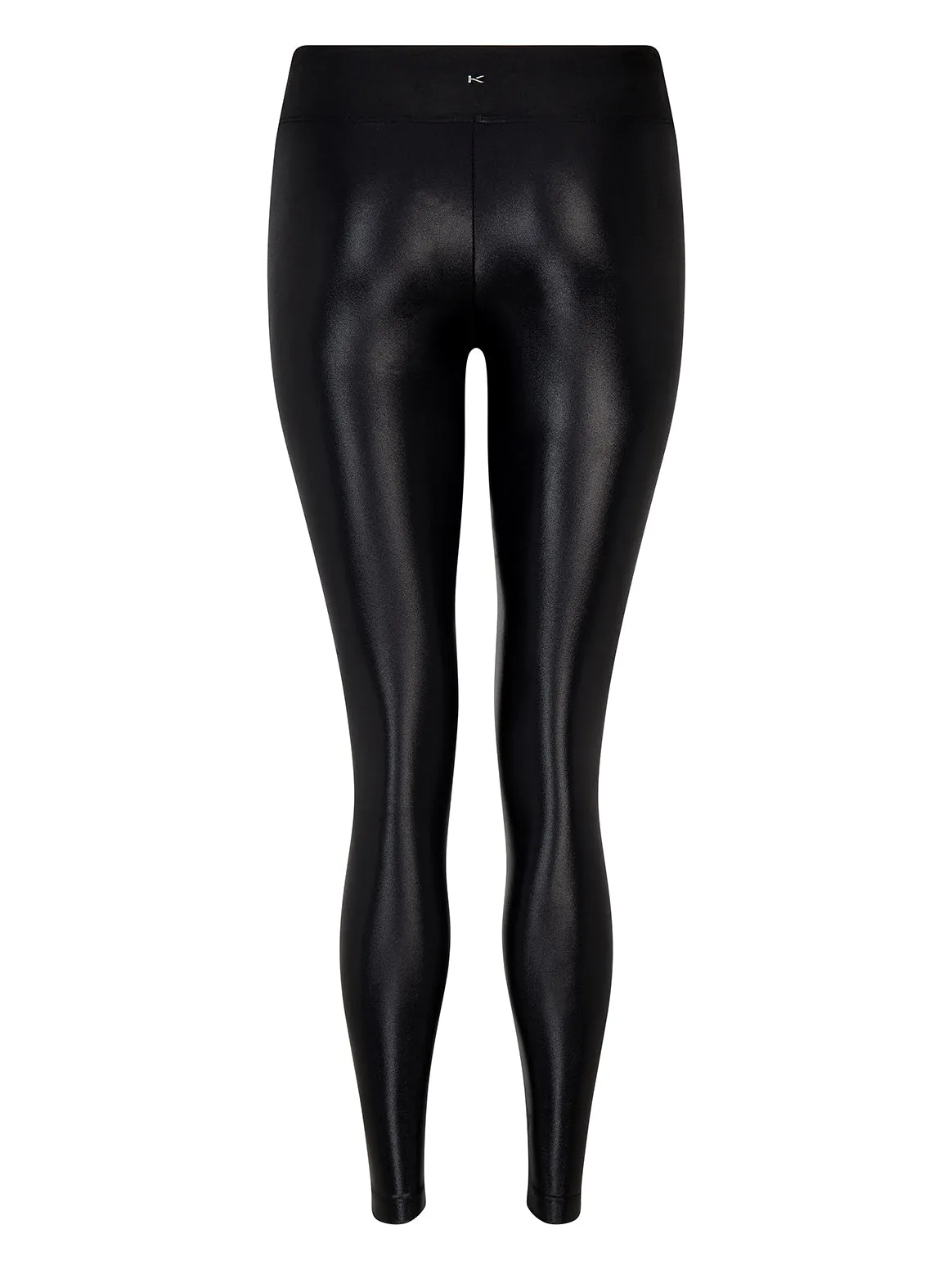 Black High Rise Lustrous Legging