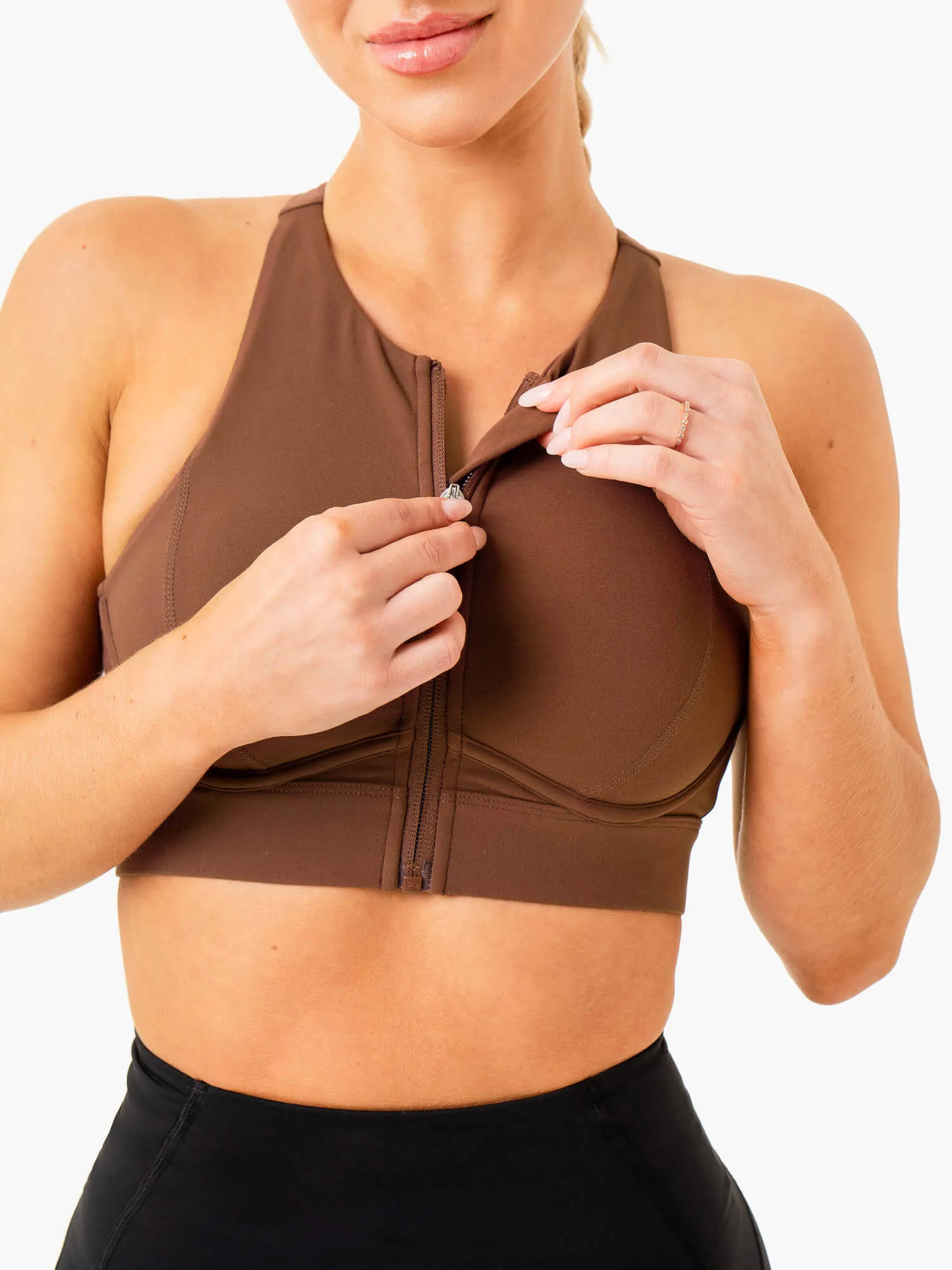 Critical High Impact Sports Bra - Chocolate