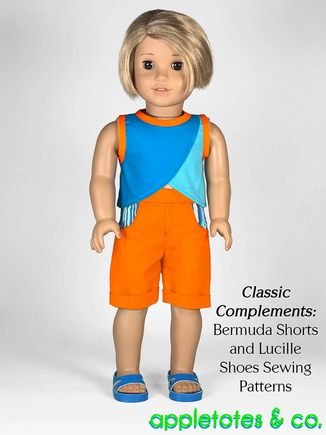 Cross Training Top Sewing Pattern for 18 Inch Dolls