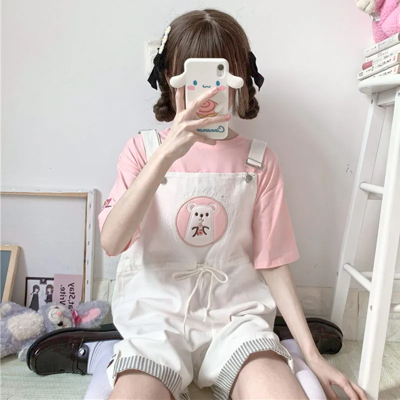 Cute bear overalls PL51486