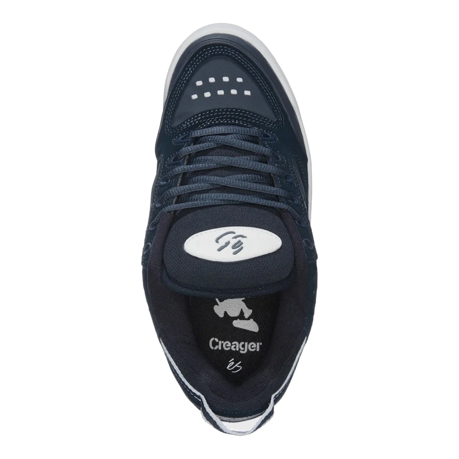 Navy and White ES Creager Sneakers