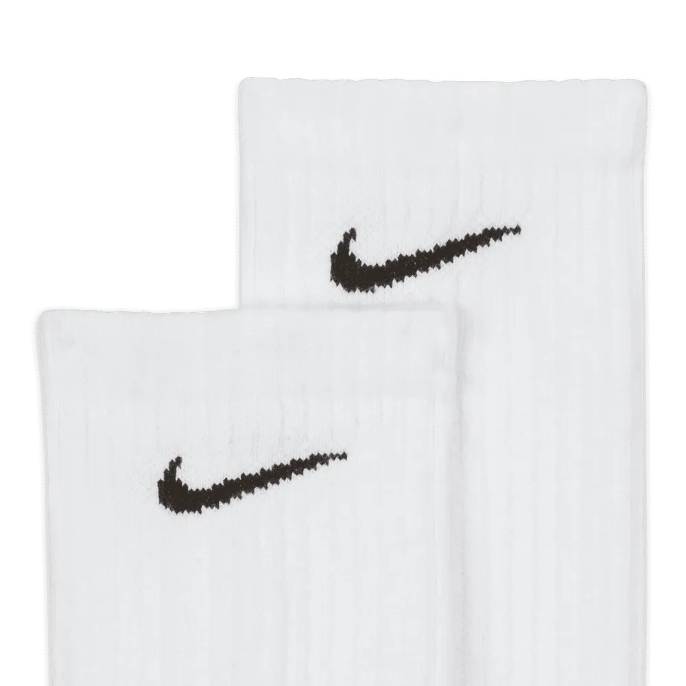 Everyday Cushioned Training Crew Socks (3 Pairs) 'White/Black'