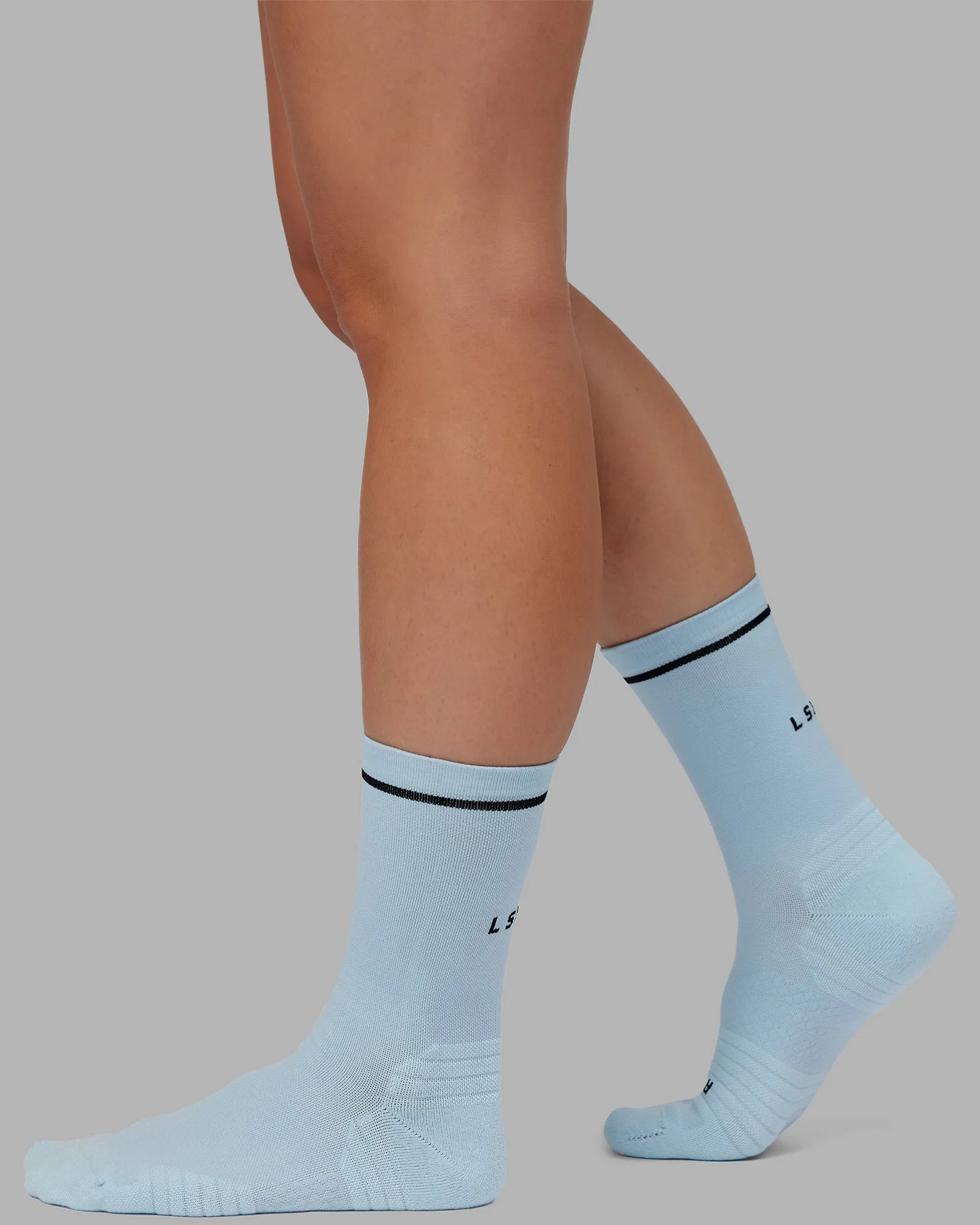 Fast Performance Crew Socks - Glacial Blue-Black