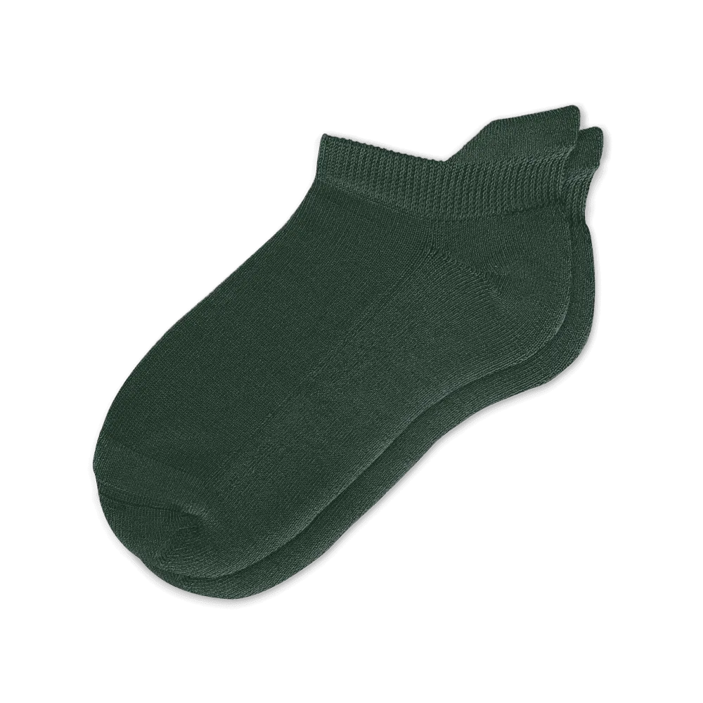 Forest Green Ankle Diabetic Socks