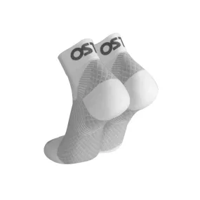 FS4 Plantar Fasciitis Quarter Crew Socks - White/Grey