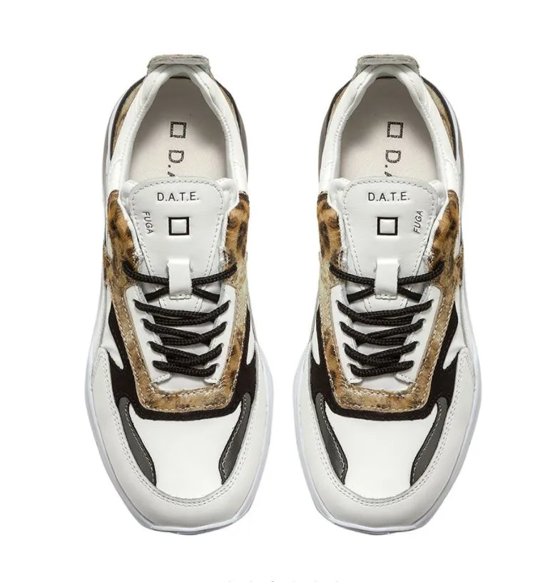 Fuga Animalier Sneakers - White Leopard