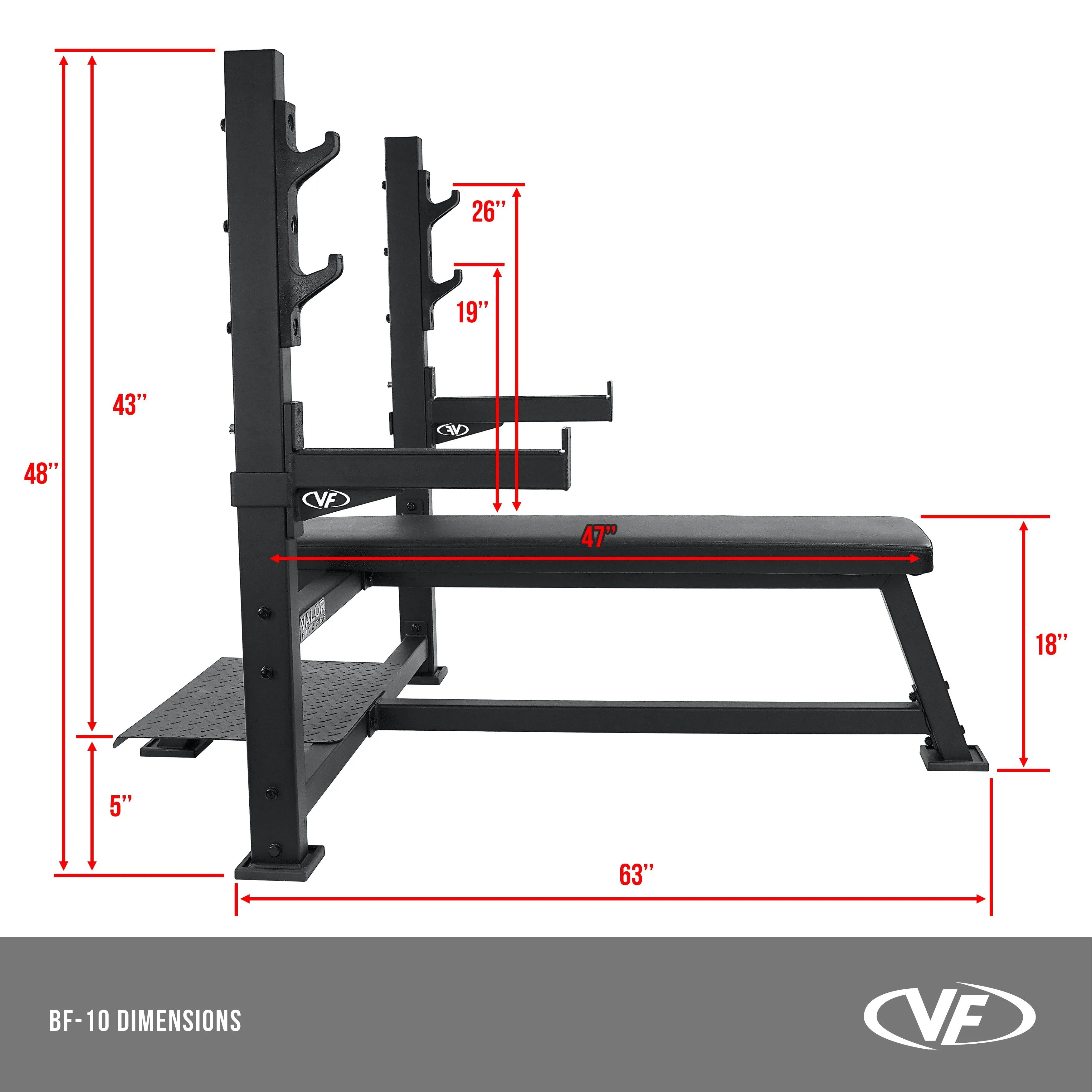 Heavy Duty Bench Press w/ Safety Catch - Spotter Stand