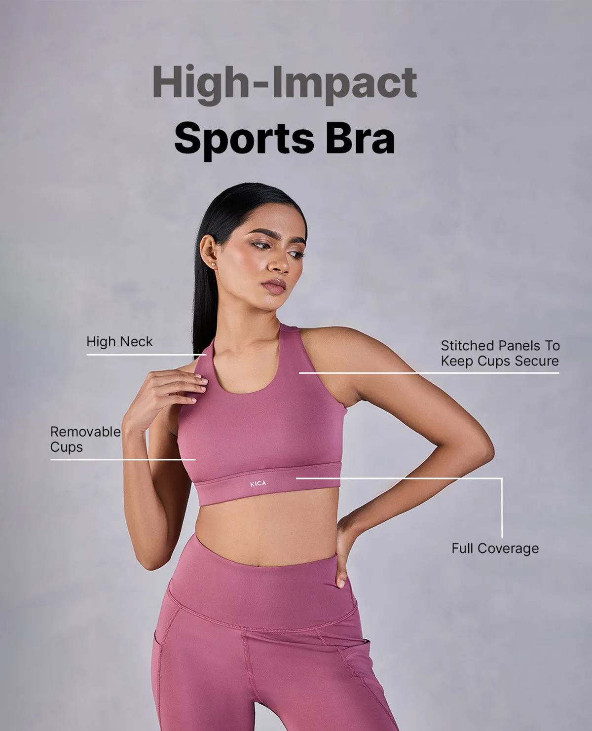 High Impact & Full Coverage Crostini Sports Bra