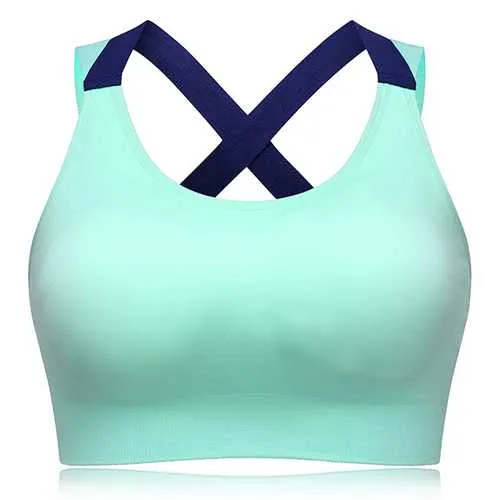 Hit Color X Shape Back Sports Bra