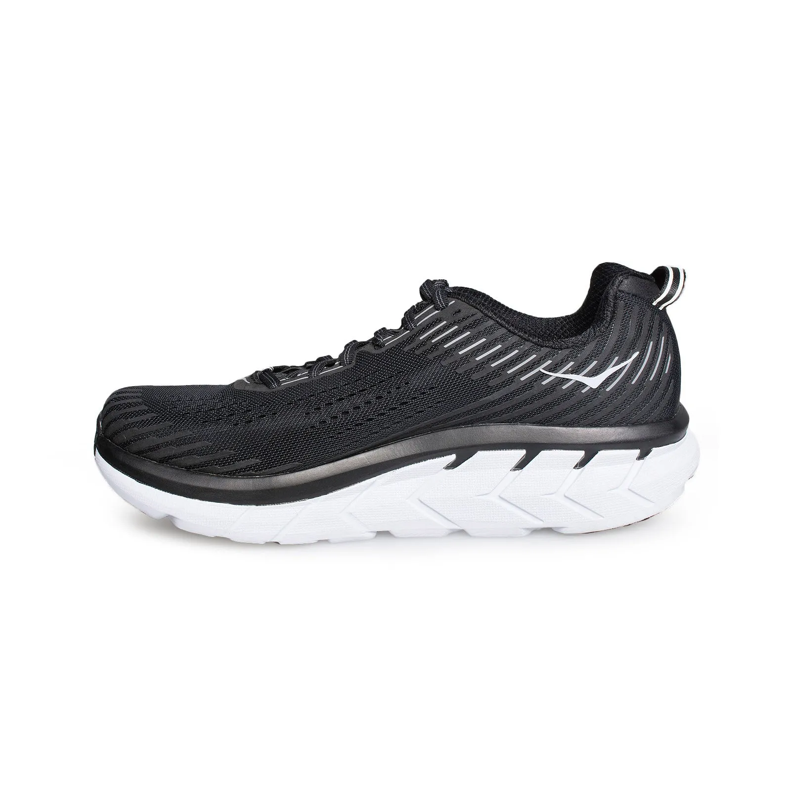 HOKA Clifton 5 Black / White Shoes - Men's