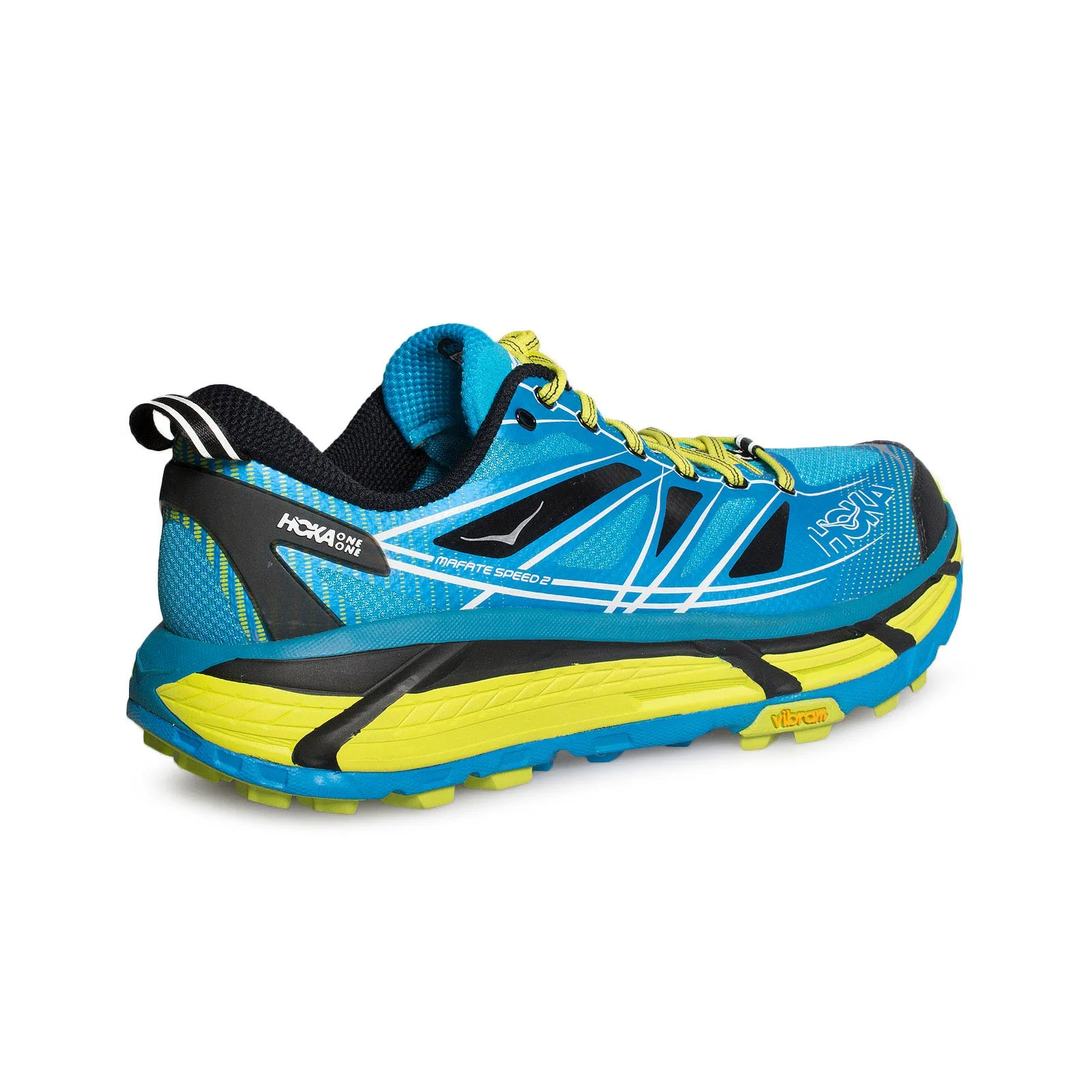 HOKA Mafate Speed 2 Cyan / Acid Running Shoes - Men's