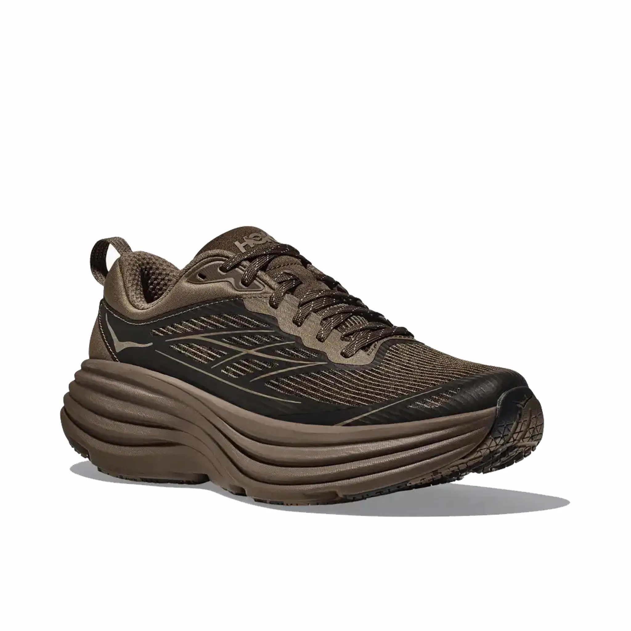 Hoka Men's Bondi 8 TS Caged (Umber/Deep Umber)