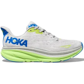 Hoka Men's Clifton 9 Running Shoes Stardust / Electric Cobolt