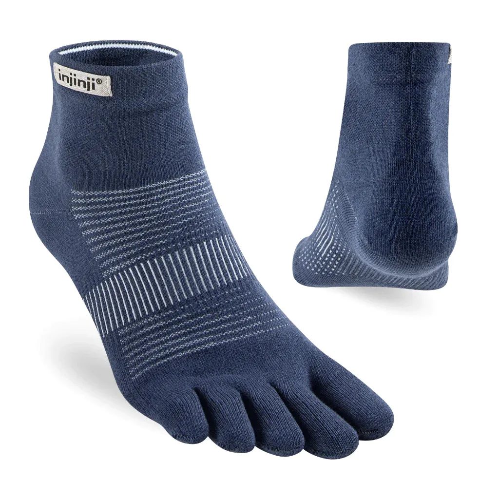 Injinji Run Original Weight Mini Crew Navy