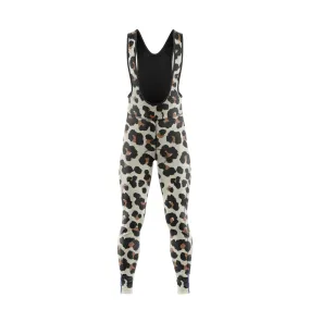 Leopard Print Paria Thermal Cargo Bib Tights