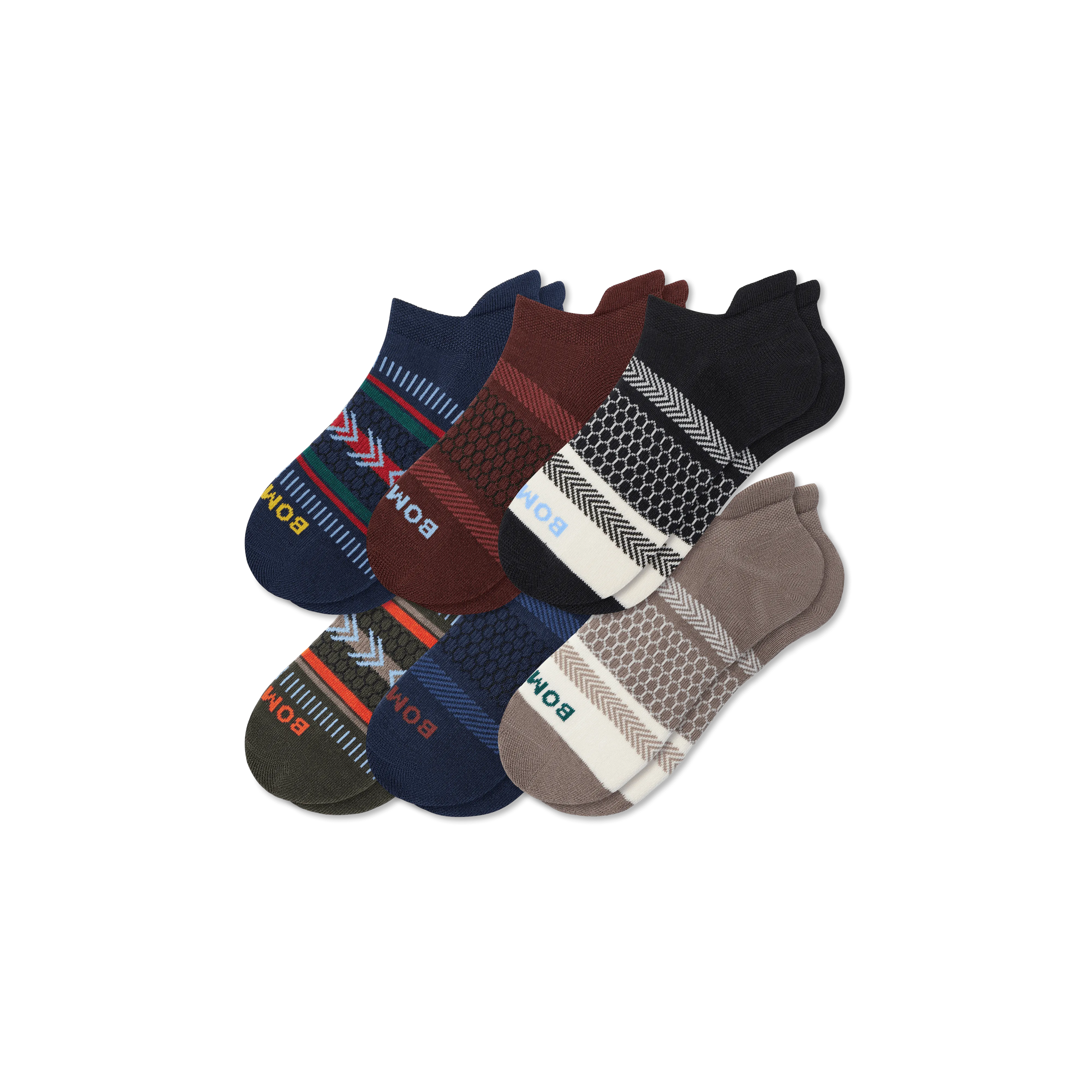 Men's Holiday Ankle Socks 6-Pack