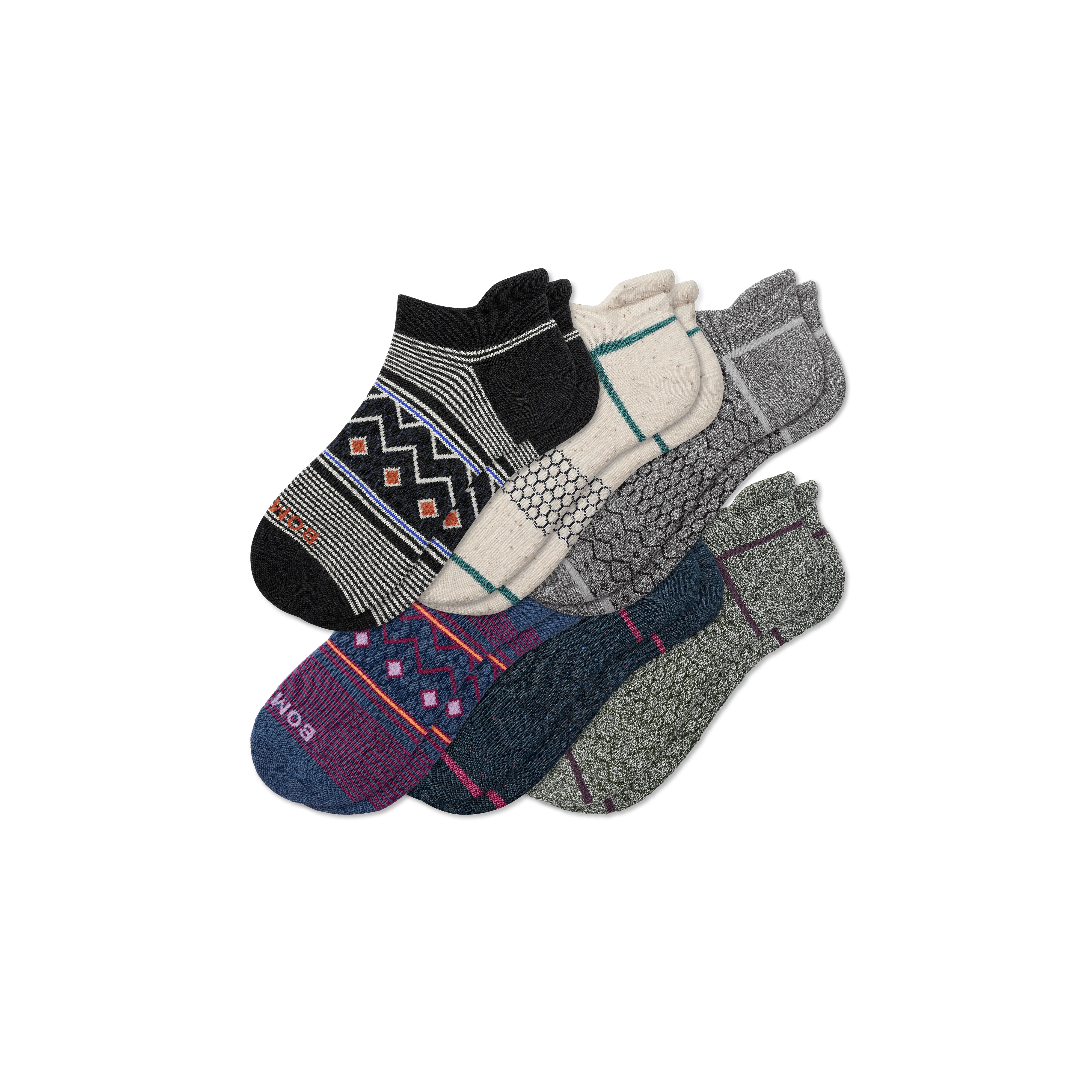 Men's Holiday Ankle Socks 6-Pack