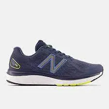 Mens New Balance Fresh Foam 680 v7 Runner m680cn7 - Navy with Yellow