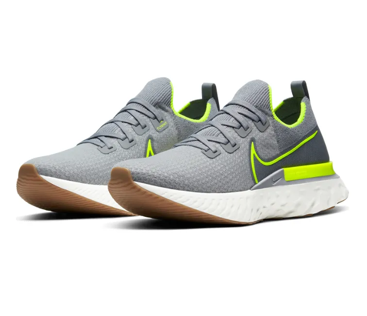 Men's Nike React Infinity Run FK (Particle Grey/Volt)