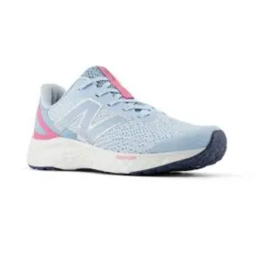 New Balance Fresh Foam v4 Blue Pink Girls Running Shoes Big Kids (Laces)