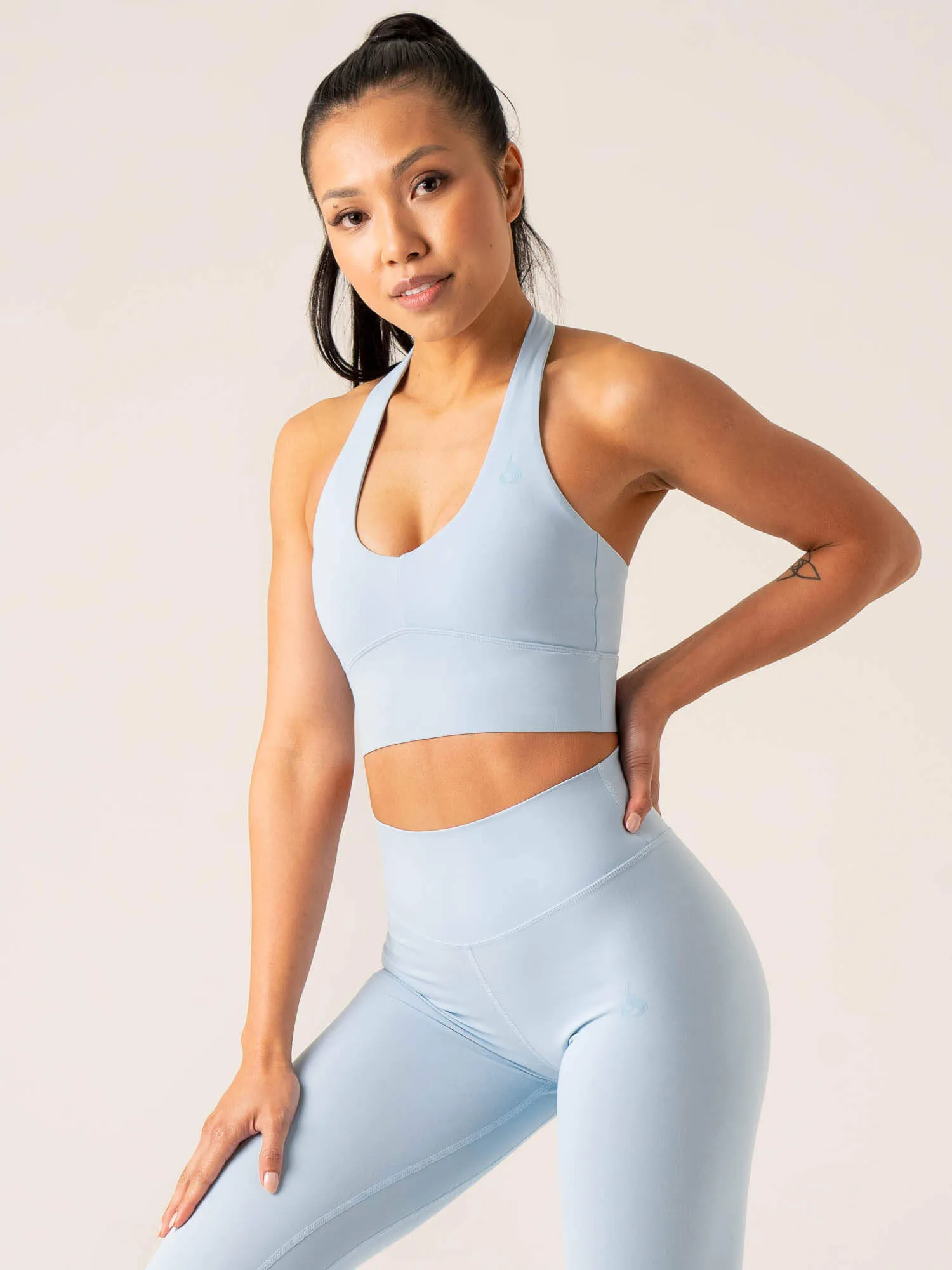 NKD Arch Halter Sports Bra - Baby Blue