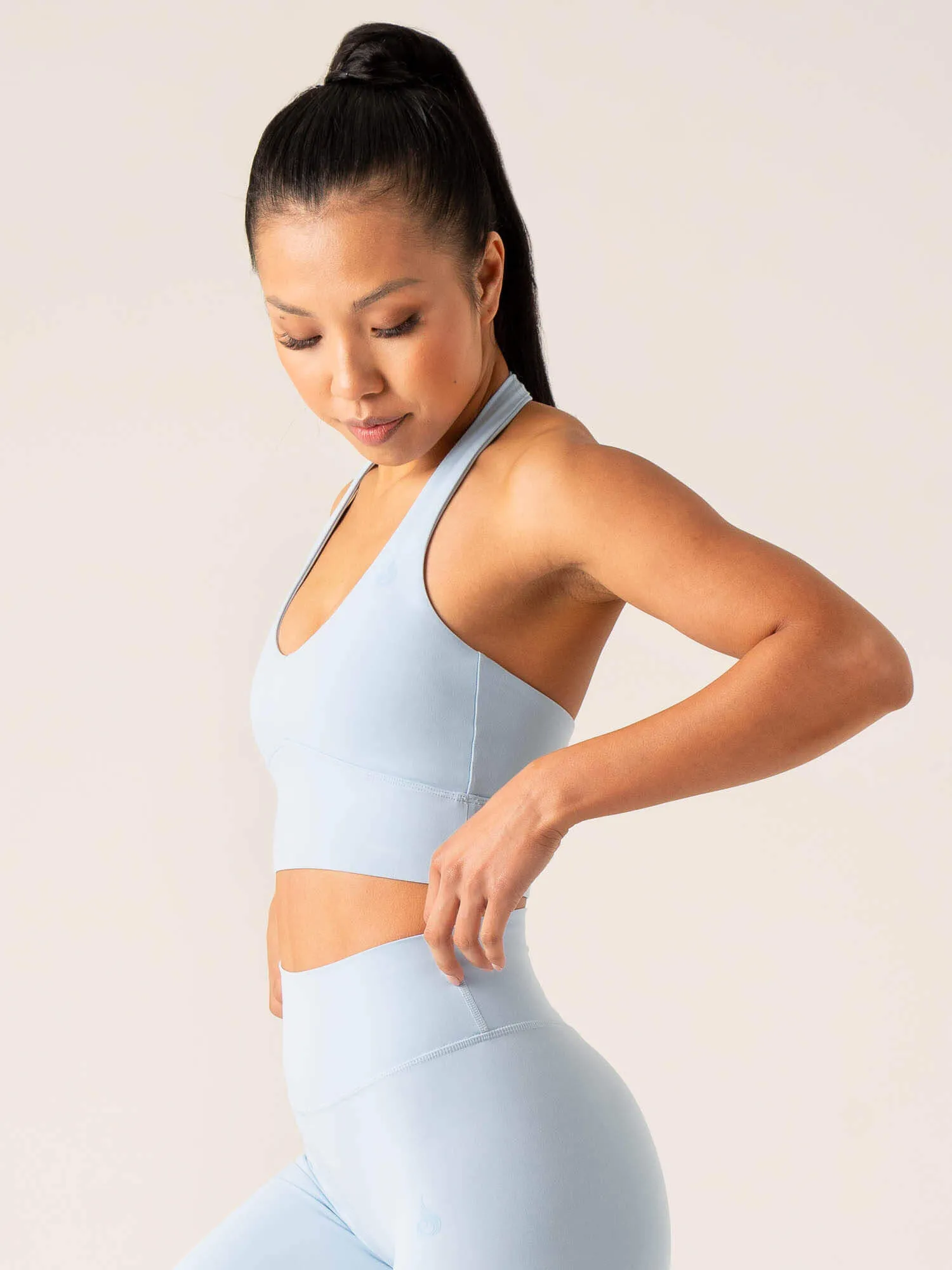 NKD Arch Halter Sports Bra - Baby Blue