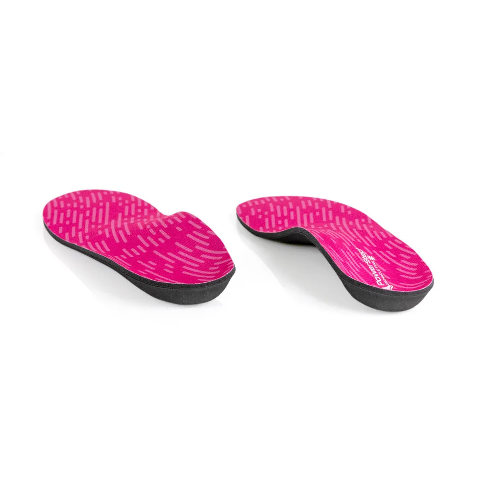 PowerStep Pink Insoles | Arch Pain Relief Orthotic for Women's Shoes