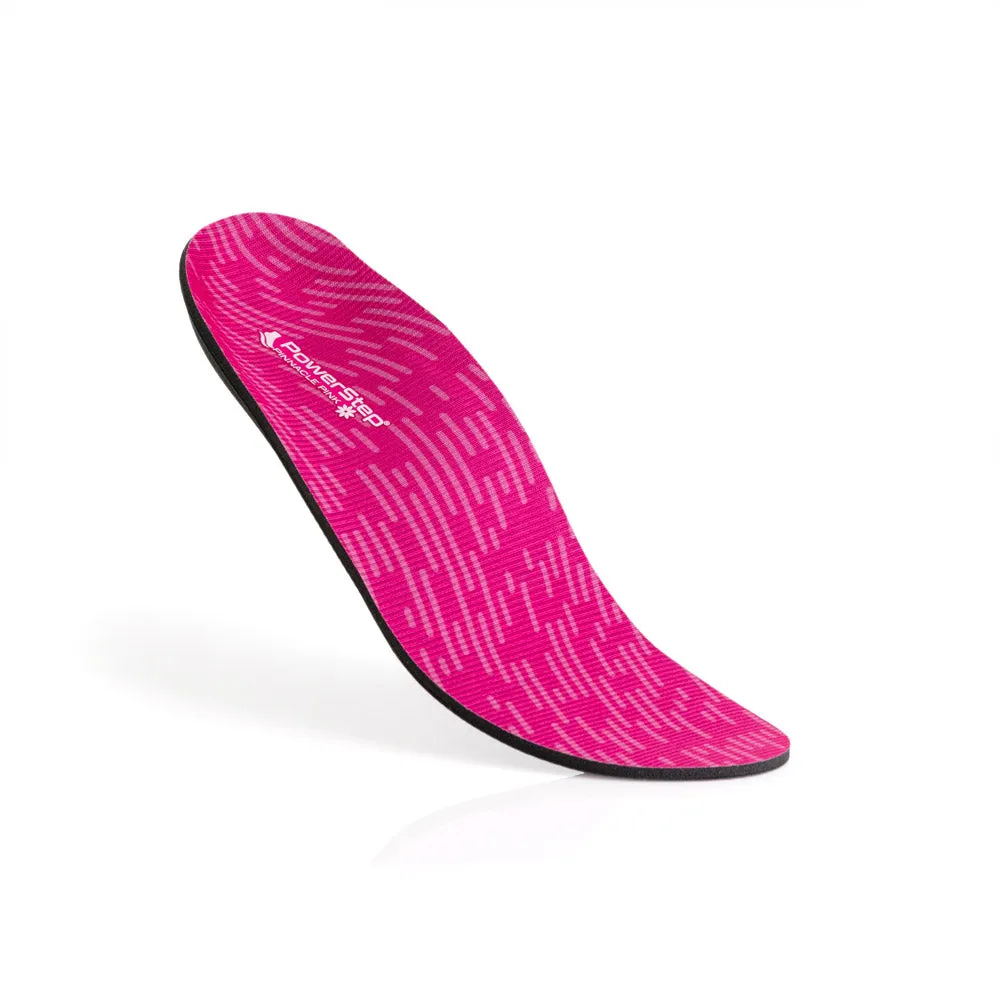 PowerStep Pink Insoles | Arch Pain Relief Orthotic for Women's Shoes