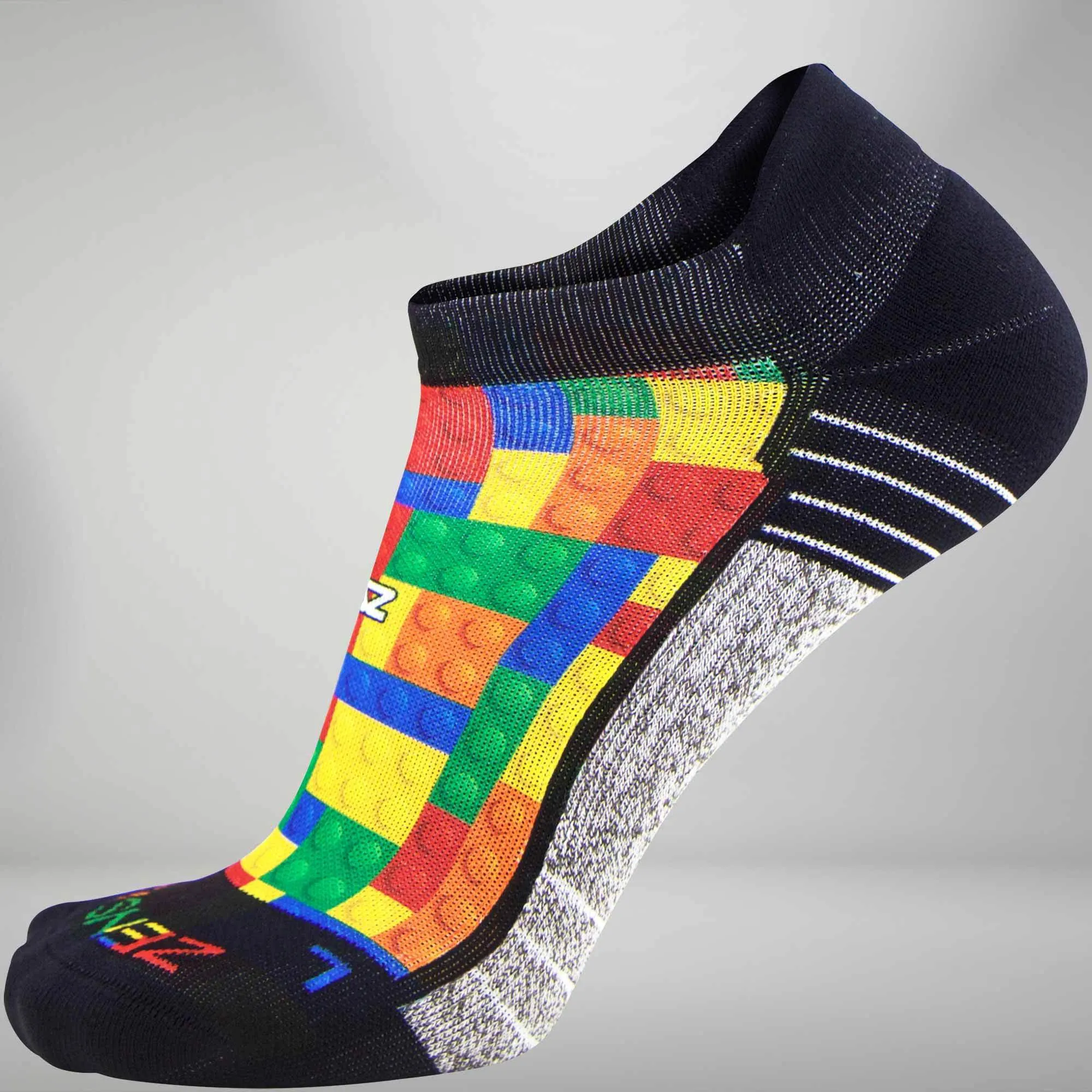 Puzzle Block Socks (No-Show)