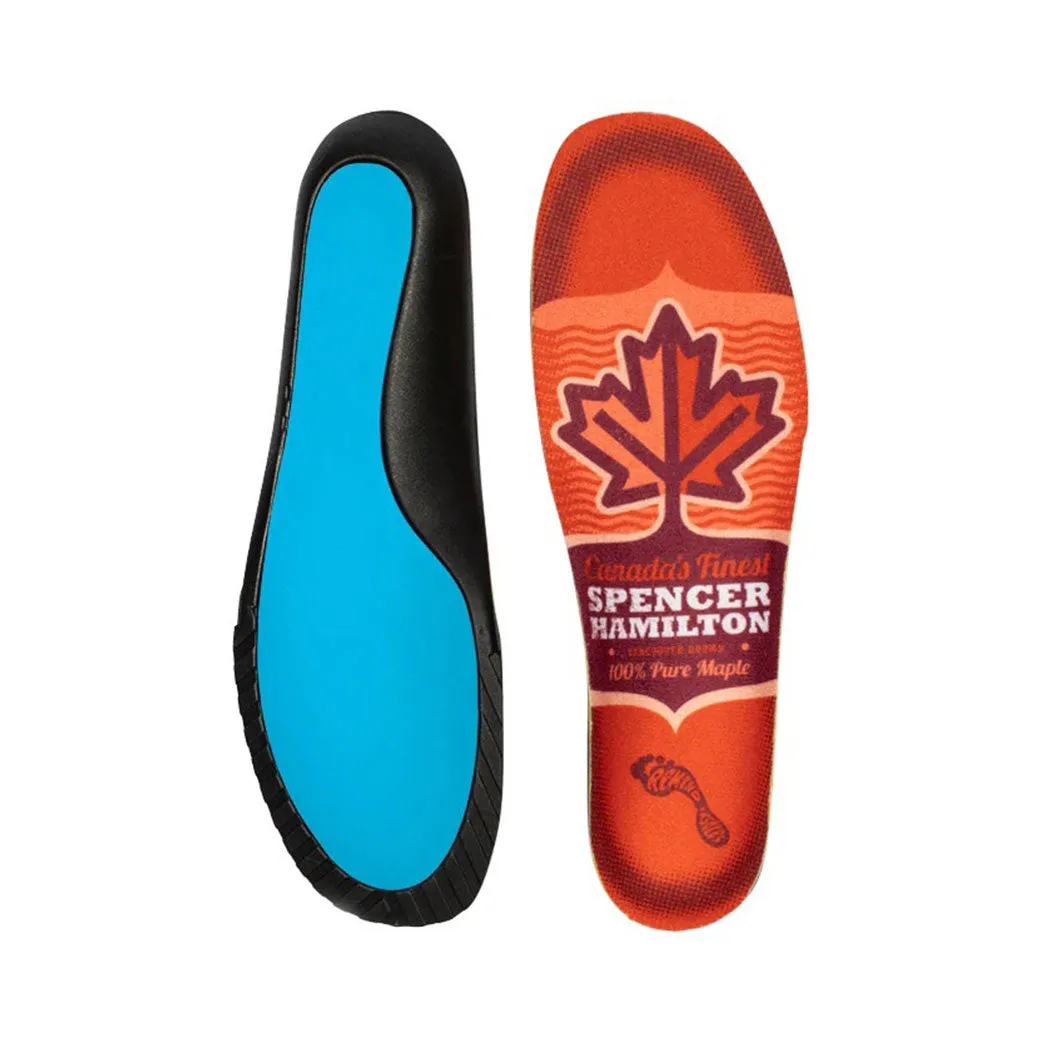 Remind Insoles Medic Impact 6mm Mid-High Arch Spencer Hamilton Maple Syrup Insoles